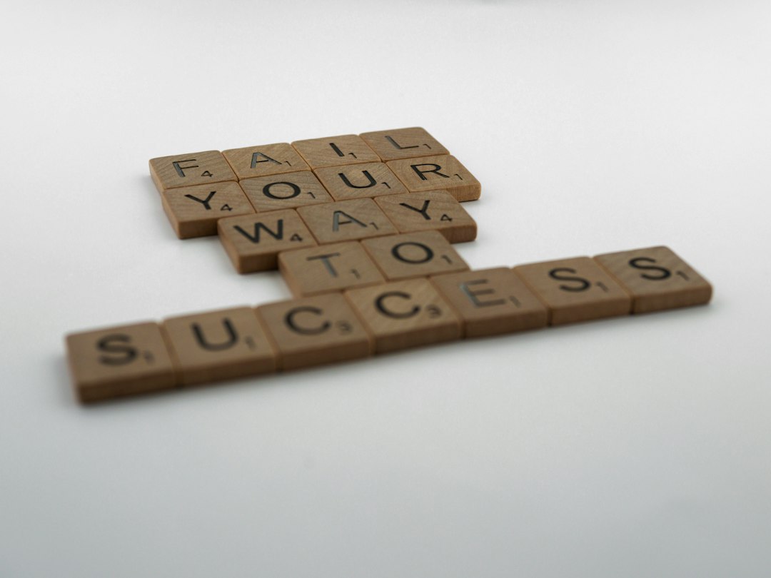 Photo positioning marketing success failure concept